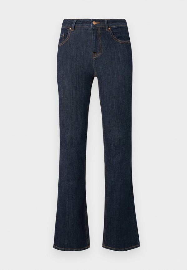 Vero Moda Flared fit VMFLASH Mid rise - Flared Jeans - dark blue denim