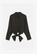 Vero Moda SHIRT VMKELLIANA SHIRT - Button-down blouse - chocolate torte