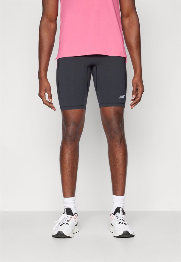 New Balance SLEEK POCKET HALF  - Short running tights - black