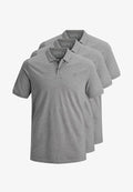 Jack & Jones 3 PACK BASIC - Polo shirt - grau