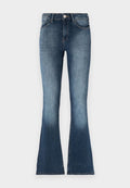 ONLY Flared fit ONLBLUSH Mid waist - Flared Jeans - blue black denim
