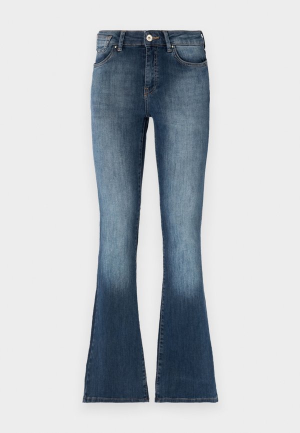 ONLY Flared fit ONLBLUSH Mid waist - Flared Jeans - blue black denim