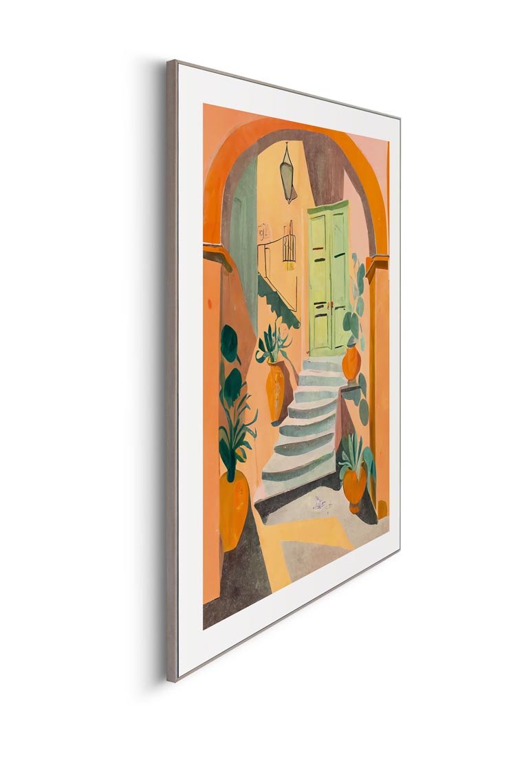 Orange Wallz MEDITERRANEAN STAIRS