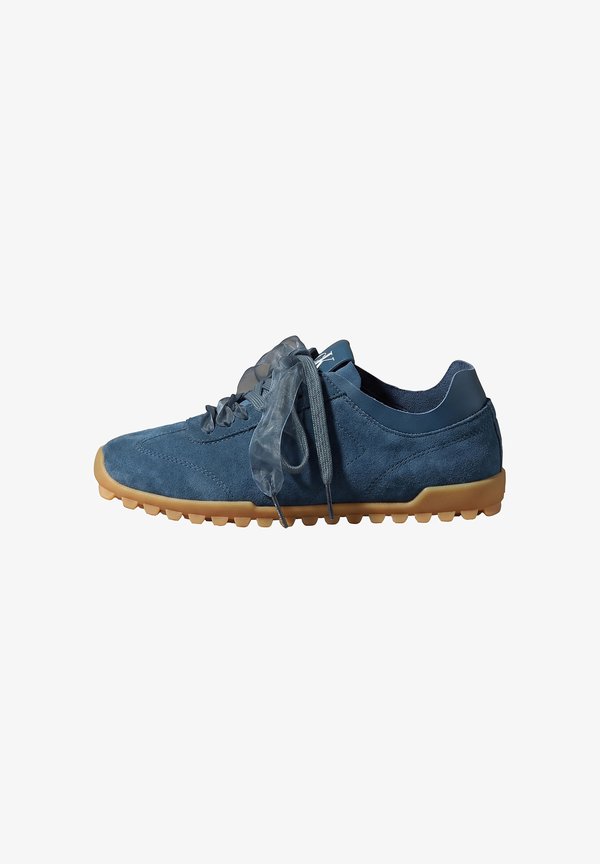 Calvin Klein LOW PROFILE RUN MG SUE DB LACES - Trainers - navy teal