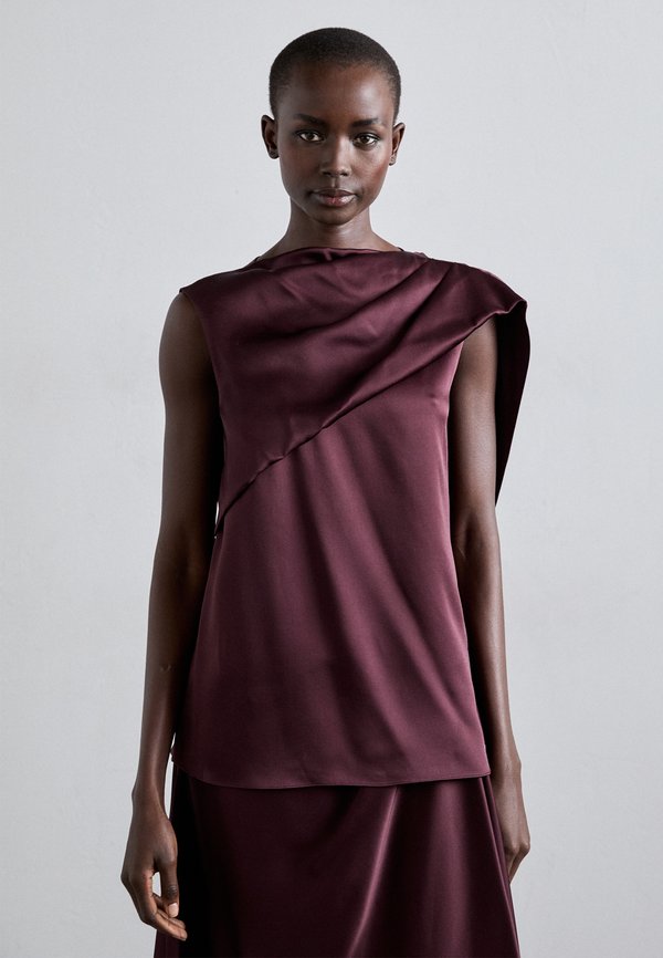 Erdem ASYMMETRIC DRAPE BLOUSE