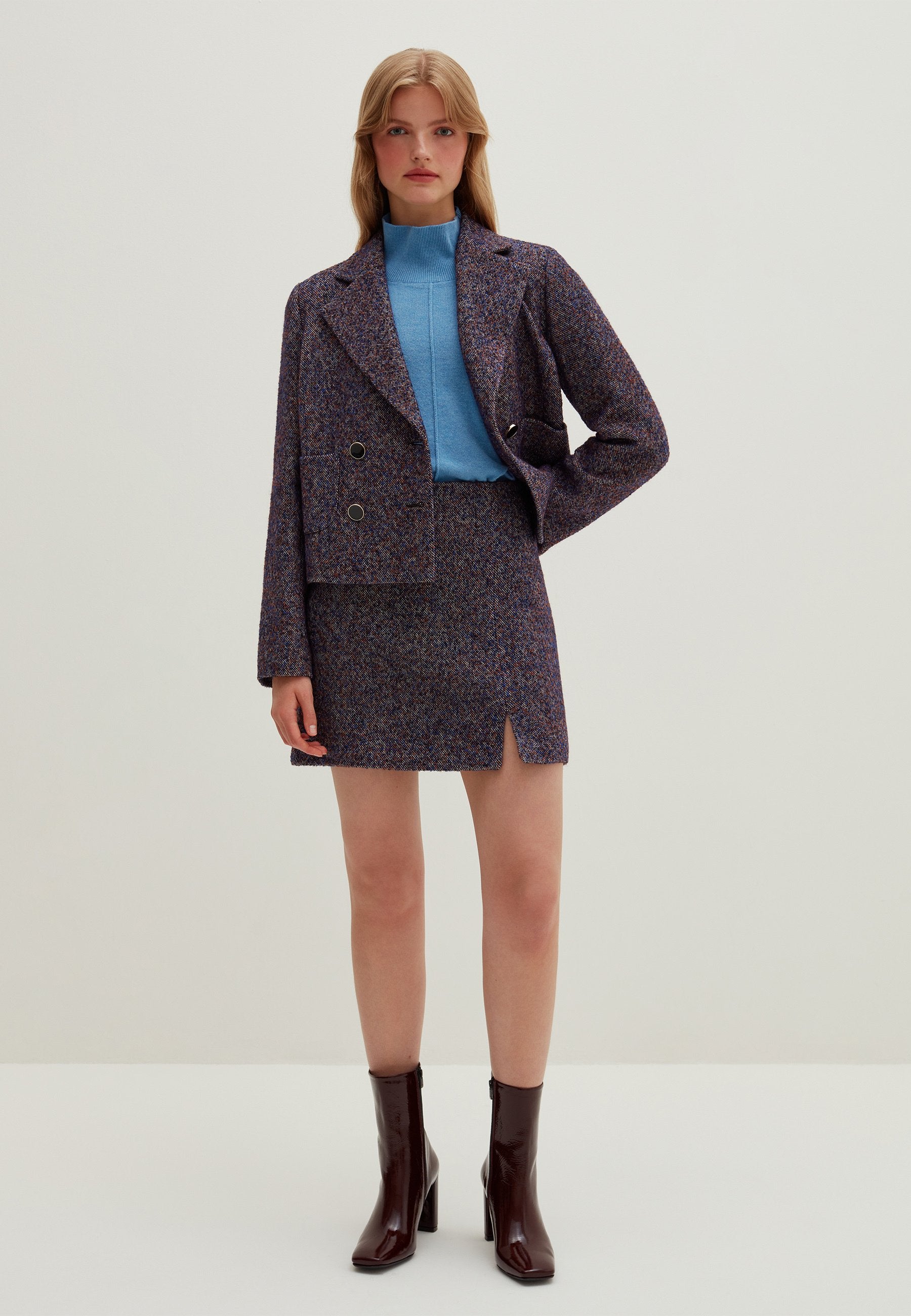 Stefanel BOUCLÉ TWEED MINISKIRT