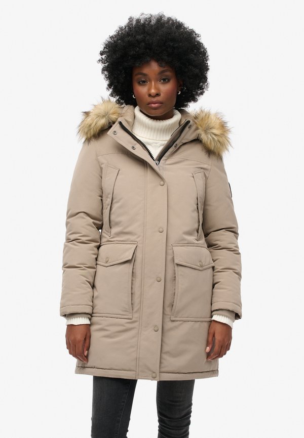 Superdry & Co EVEREST - Parka - deep beige slub