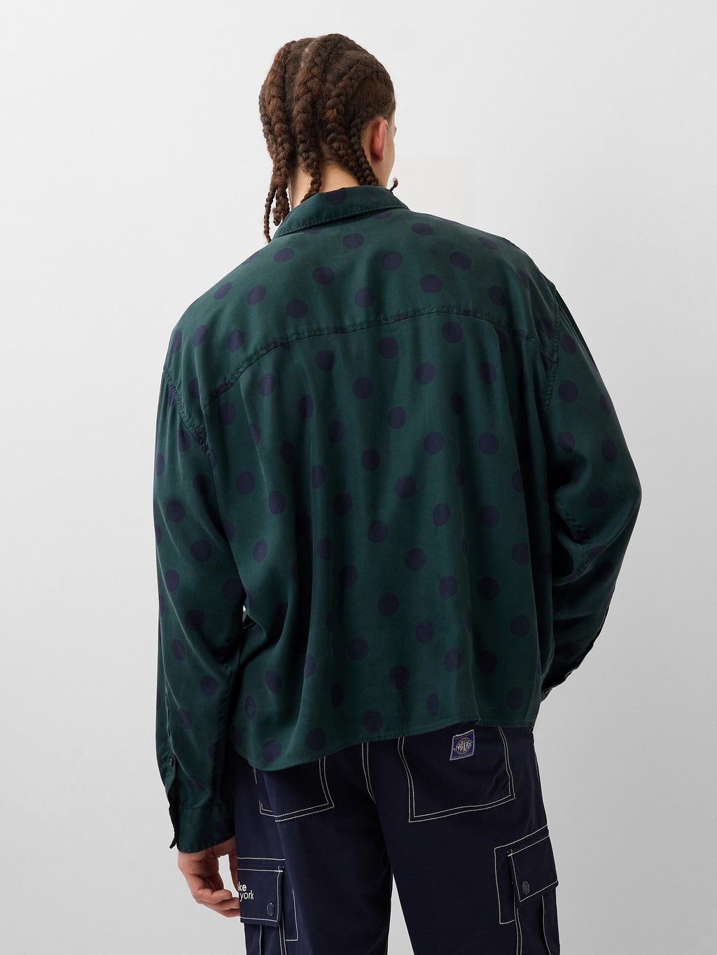 GAP GAP AWAKE NY TWILL DOTTED BIG SHIRT