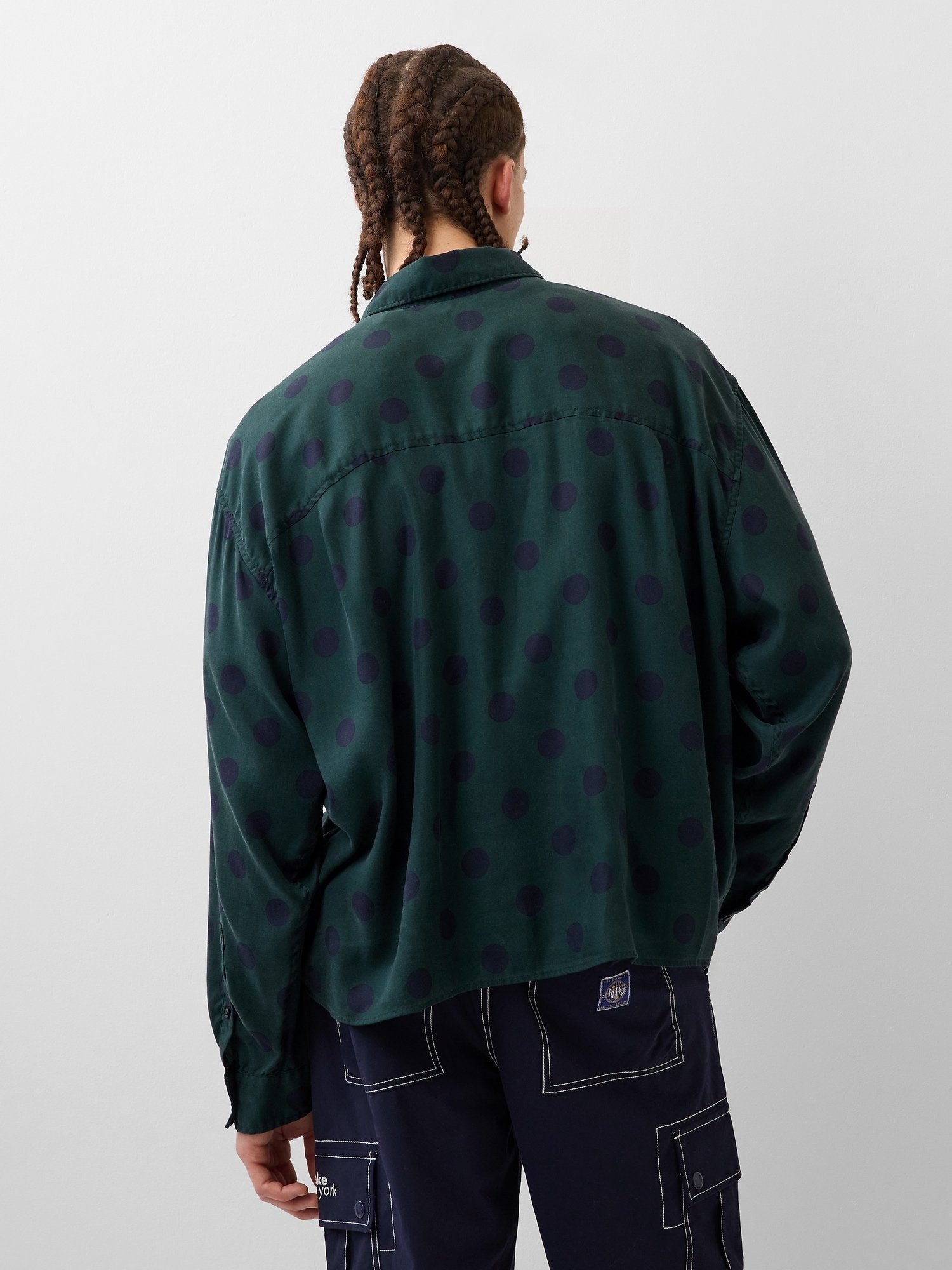 GAP GAP AWAKE NY TWILL DOTTED BIG SHIRT