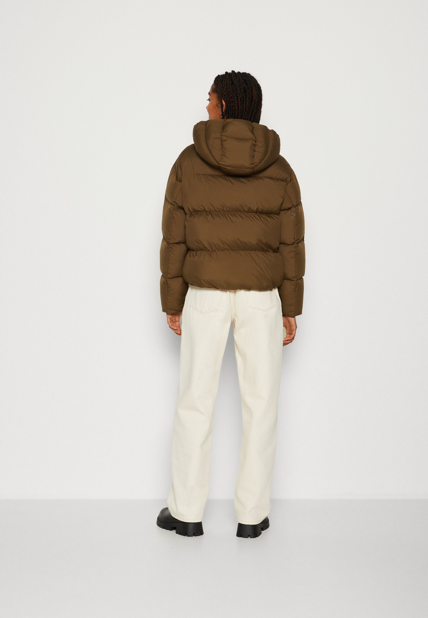 Marc O'Polo JACKET FIXED HOOD WITH ELASTIC DETAILS WELT POCKETS