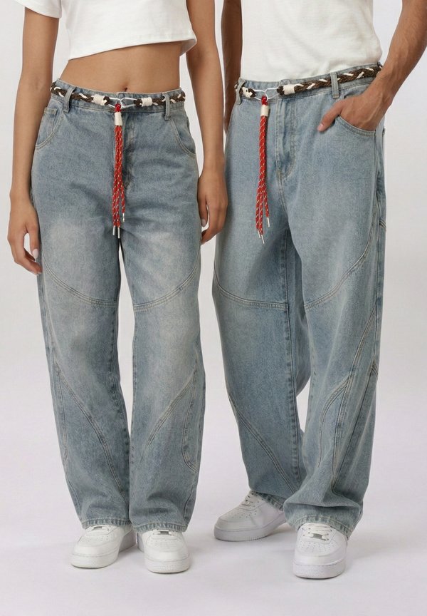 YOURTURN by Zalando BELTED BAGGY DENIM