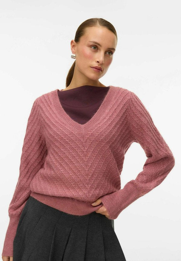 Vero Moda Knitted VMSTINNA Knitted - Jumper - mesa rose