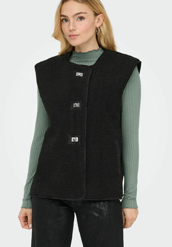 ONLY ONLWENDY - Waistcoat - black