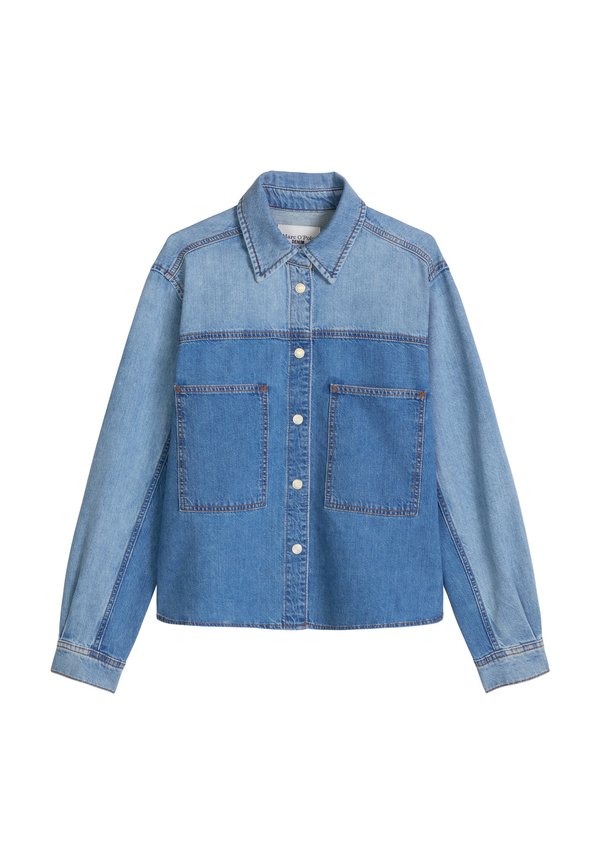 Marc O'Polo DENIM PINEAPPLE FIBRE, DENIM BLOUSES LONGSLEEVE, PATCHWORK