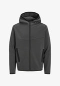 Jack & Jones Zip Plain Zip - Zip-up sweatshirt - asphalt