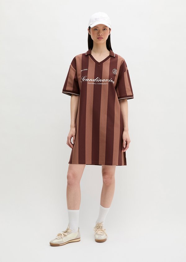 Marc O'Polo CLUB '67 FOOTBALL TRIKOT DRESS STRIPED