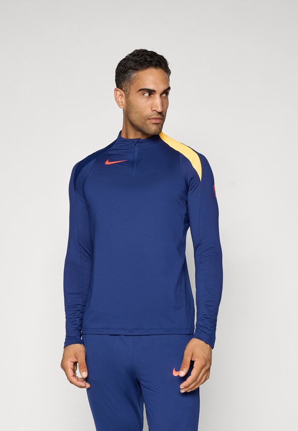 Nike Performance STRIKE T90 - Long sleeved top - blue void/laser orange/bright crimson