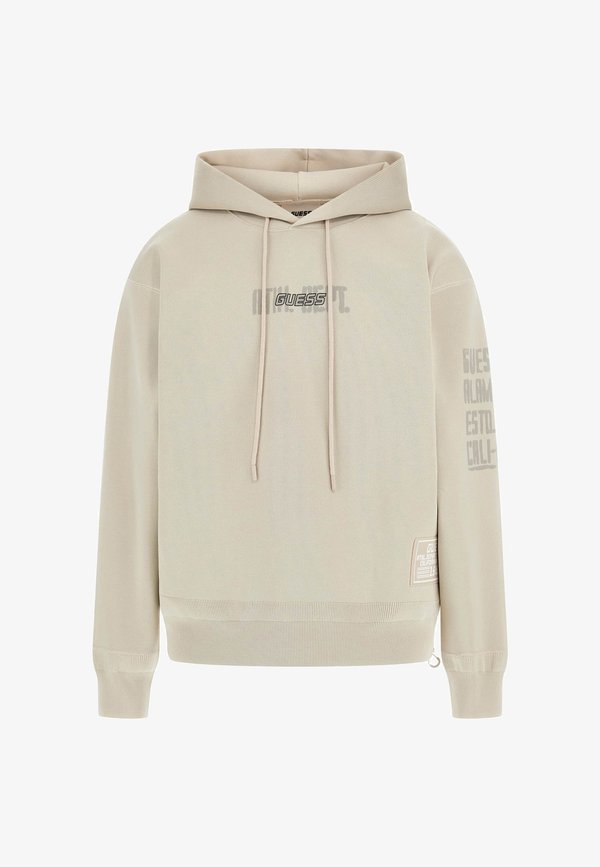 Guess HOODIE MIT LOGO - Hoodie - beige