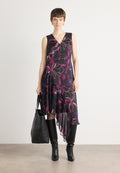 DKNY VNECK RUFFLE HEM