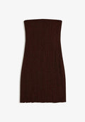 Bershka DRESS - Cocktail dress / Party dress - brown