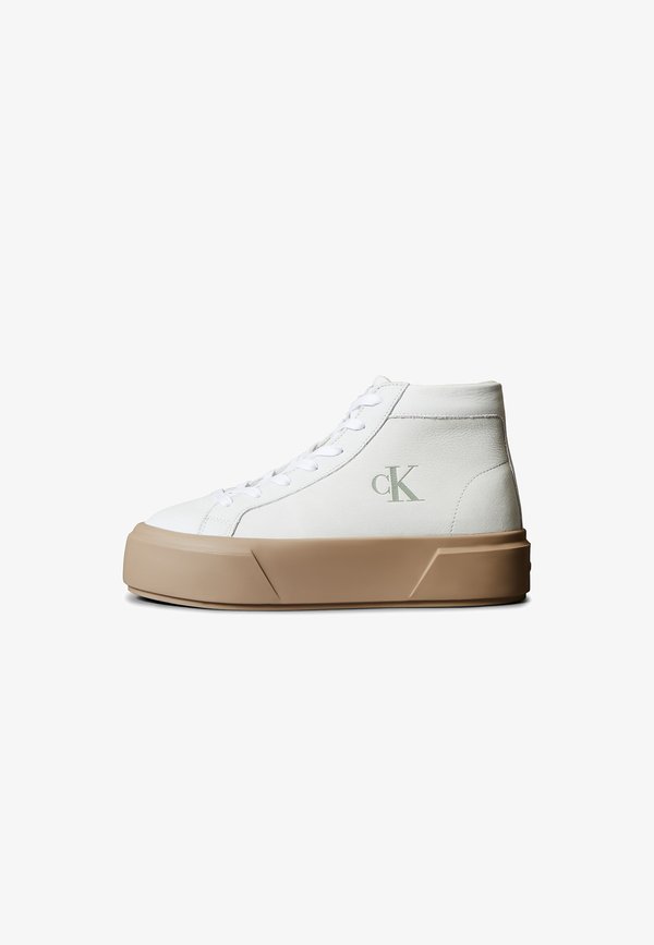 Calvin Klein High-top trainers - white silver mink