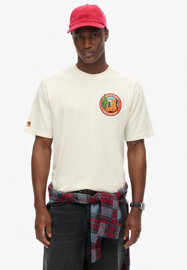 Superdry & Co Print T-shirt - solitary star white