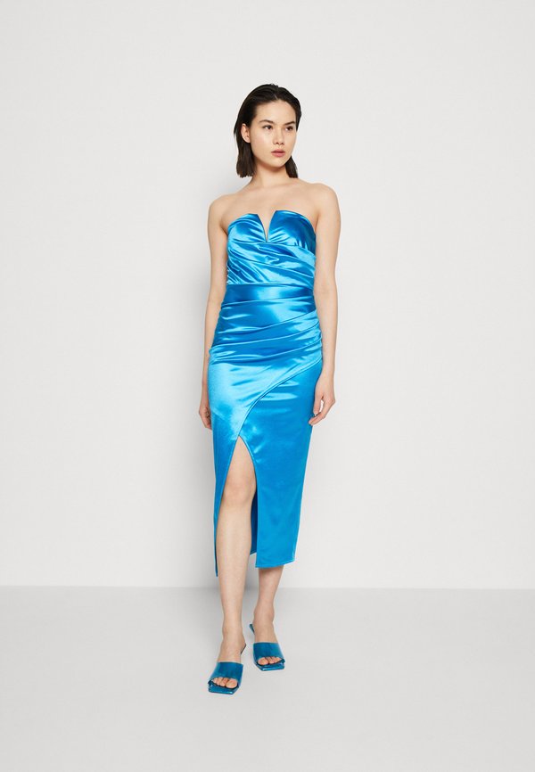 WAL G. PARTY BEN V NECK MIDI