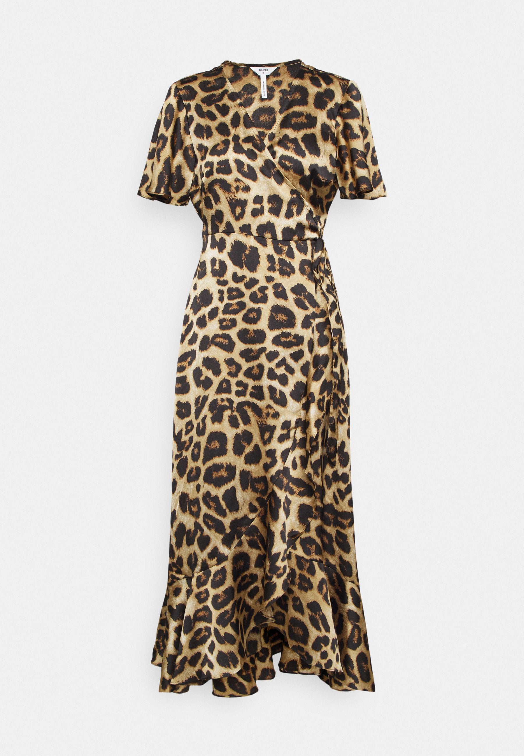 Object Petite OBJGREEN PAPAYA WRAP LONG DRESS