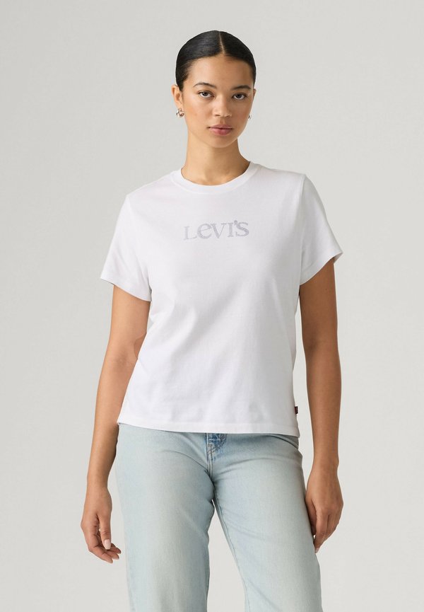 Levi's® GR FAVORITE TEE FUNKY COLLEGIATE NAVY BL - Print T-shirt - western collegiate t - whites -