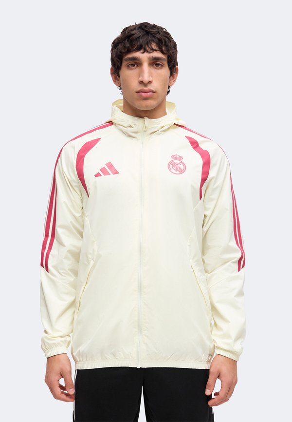 adidas Performance REAL MADRID 26/27 TIRO26 COMPETITION ALL WEATHER JACKET - Club wear - ivory/wild pink