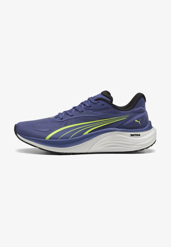 Puma ELECTRIFY NITRO 4 - Road running shoes - blue crystal yellow alert