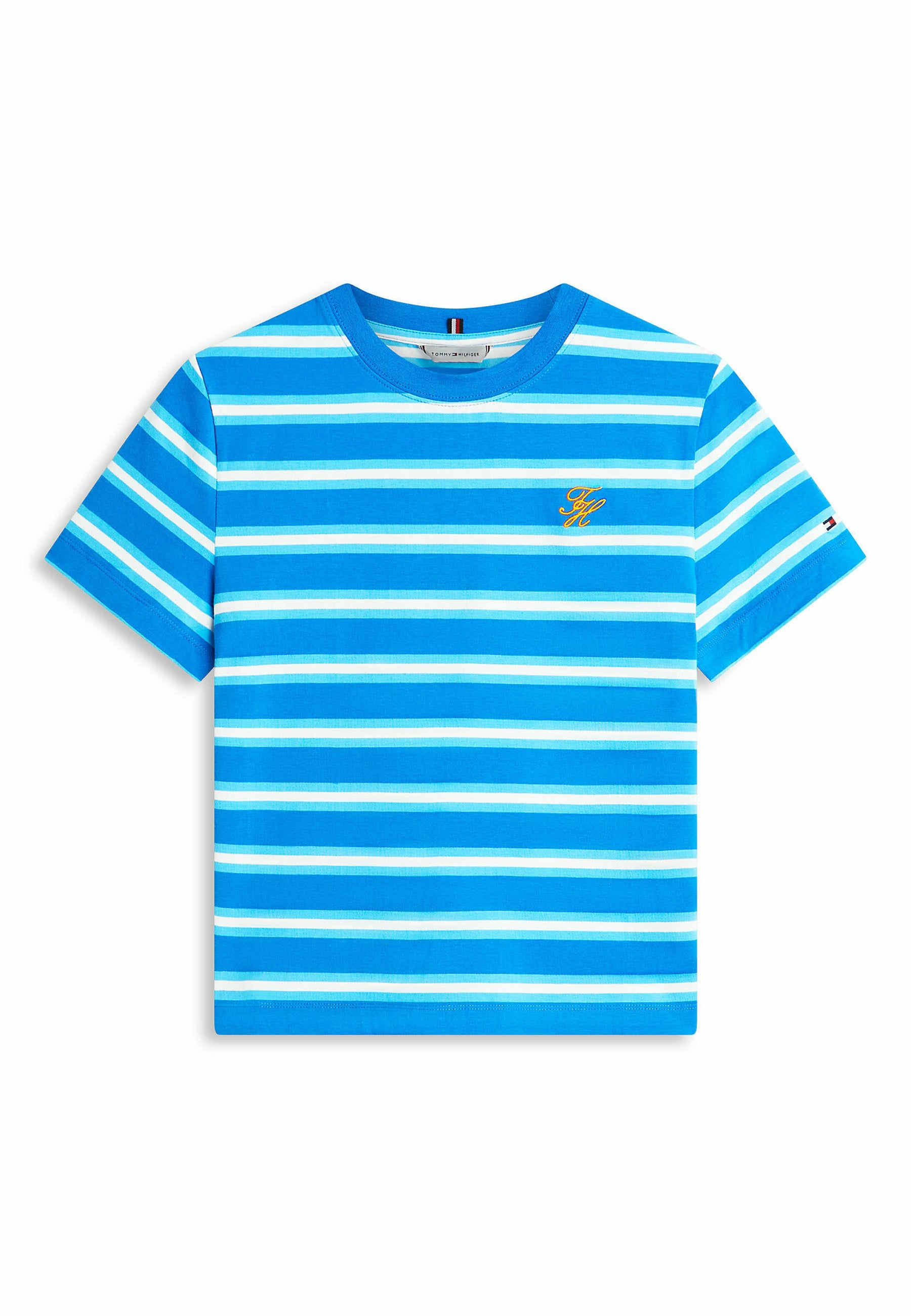 LOGO EMBROIDERY JERSEY CREW NECK T-SHIRT Media 1