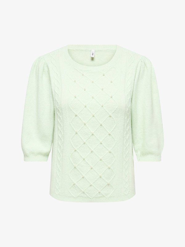 ONLY Knitted ONLGLORIA Knitted - Print T-shirt - green
