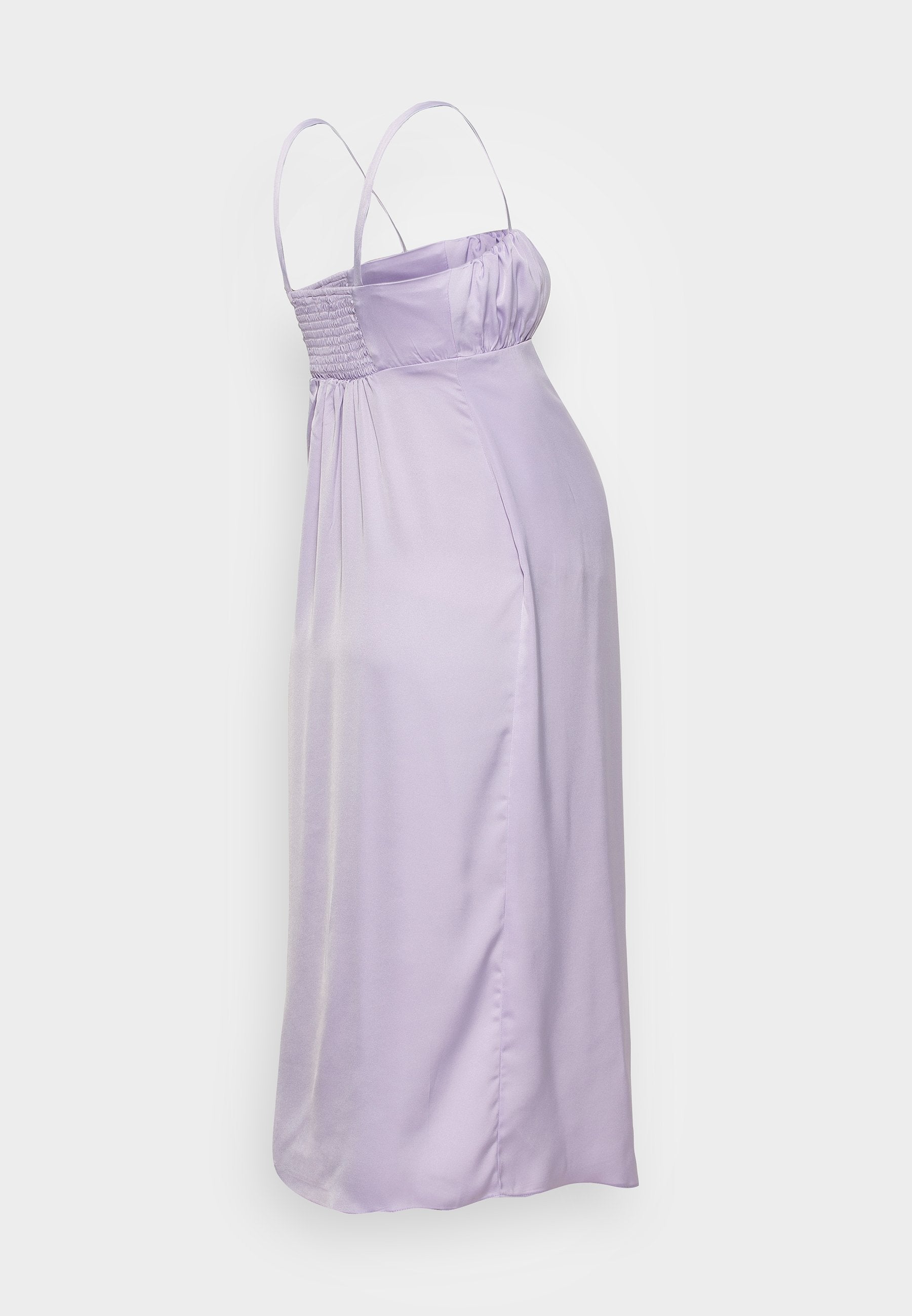 Glamorous Bloom RUCHED BUST WRAP OVER MIDI DRESS WITH SMOCKED BACK PANEL