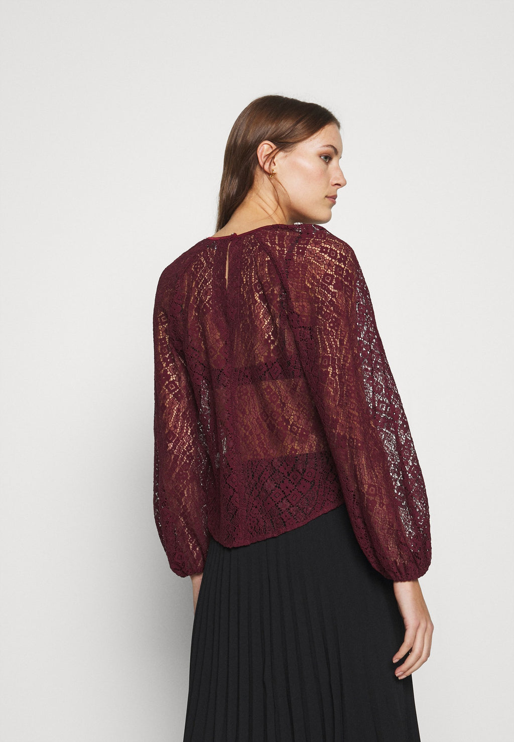 Closet CLOSET GATHERED NECK BLOUSE