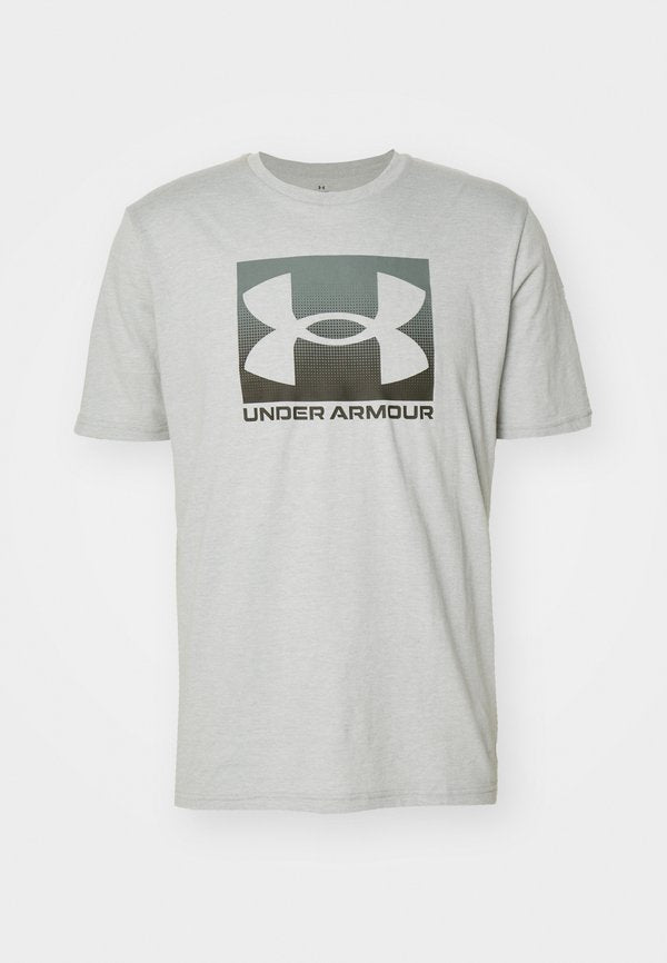 Under Armour BOXED - Print T-shirt - mod gray light heather/graphite