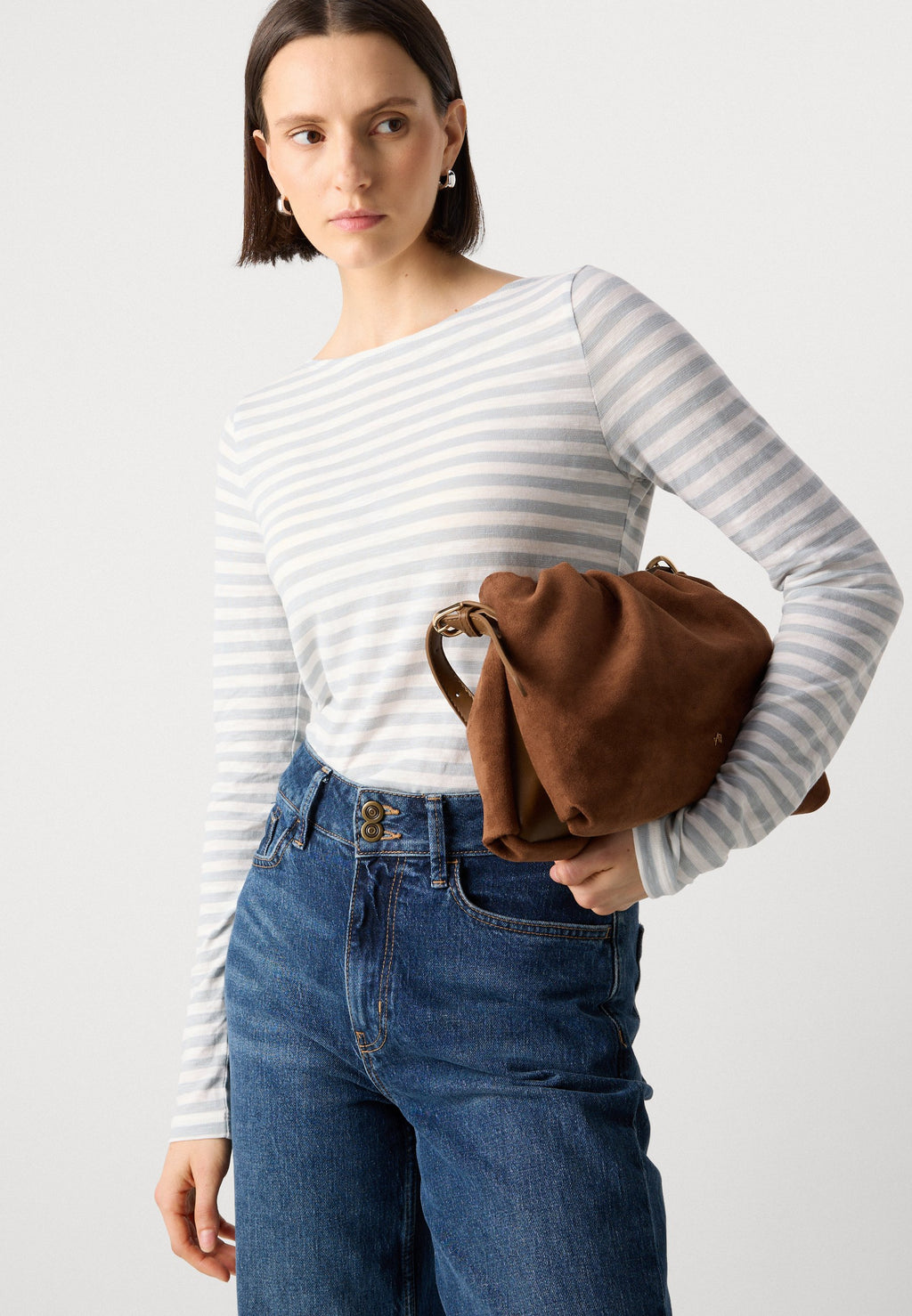 Marc O'Polo LONG SLEEVE BOAT NECK STRIPED