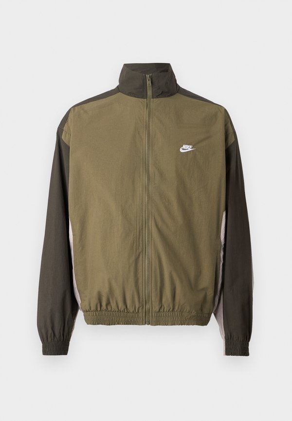 Nike Sportswear OVERSIZED - Training jacket - medium olive/sequoia/college grey/white