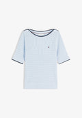 Tommy Hilfiger FINE CABLE BOAT NECK - Jumper - breezy blue