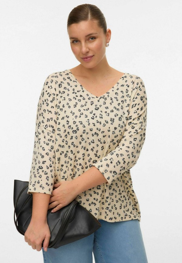 Vero Moda Curve Knitted VMCBRIANNAMIX Knitted - Jumper - silver mink