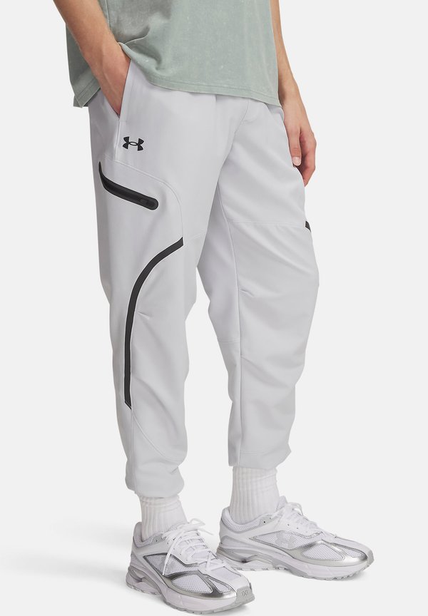 Under Armour UNSTOPPABLE - Tracksuit bottoms - halo gray black