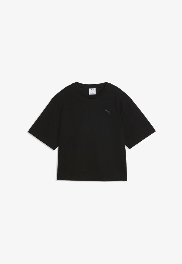 Puma ESSENTIALS ELEVATED RELAXED T-SHIRT - Basic T-shirt - black