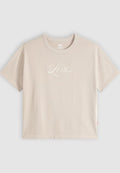 Levi's® VINTAGE TEE - Print T-shirt - corded script logo chateau gray