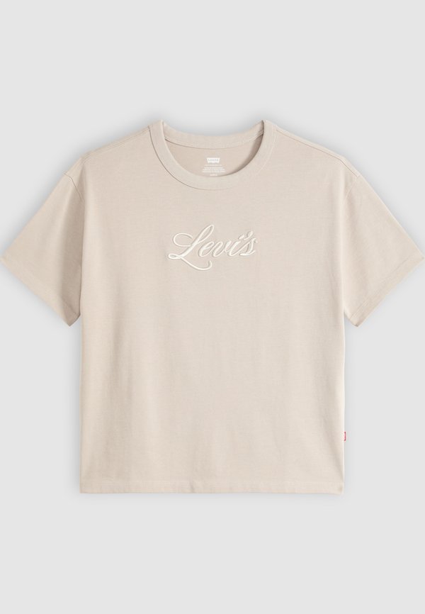 Levi's® VINTAGE TEE - Print T-shirt - corded script logo chateau gray