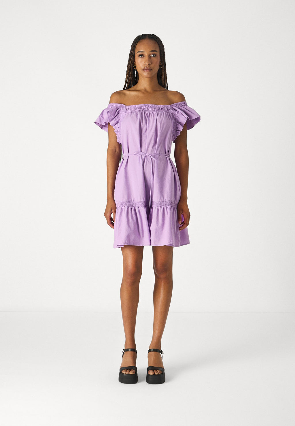 GAP FLUTTER SLEEVE MINI DRESS