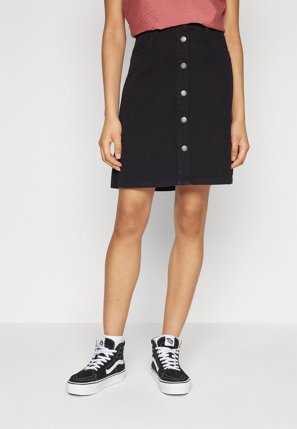 ONLY ONLFARRAH BOX  - A-line skirt - black denim