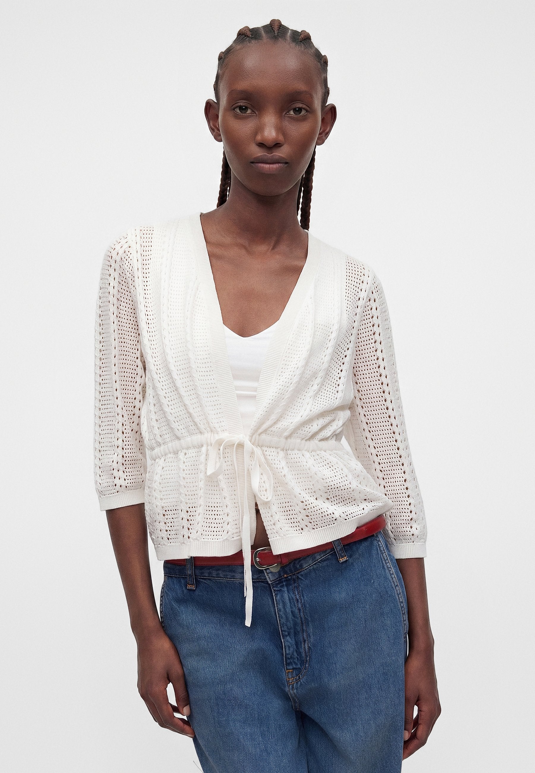 Vero Moda VMLUX LIGHT V NECK STRING CARDIGAN