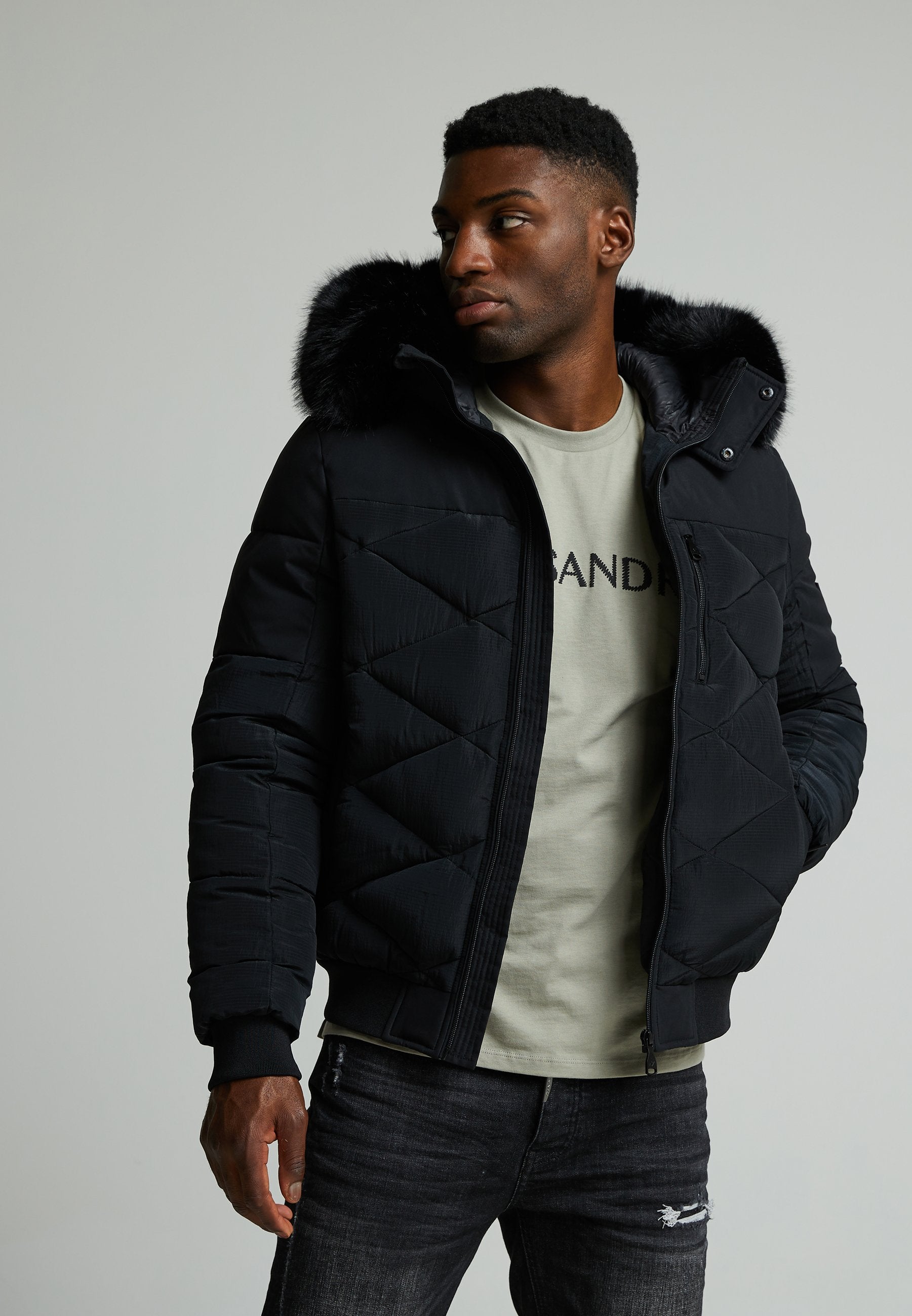 Alessandro Zavetti SABBATINI PUFFER BOMBER JACKET