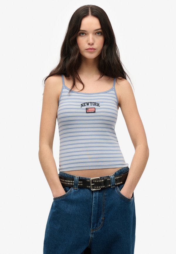 Superdry & Co Top - tidal blue stripe