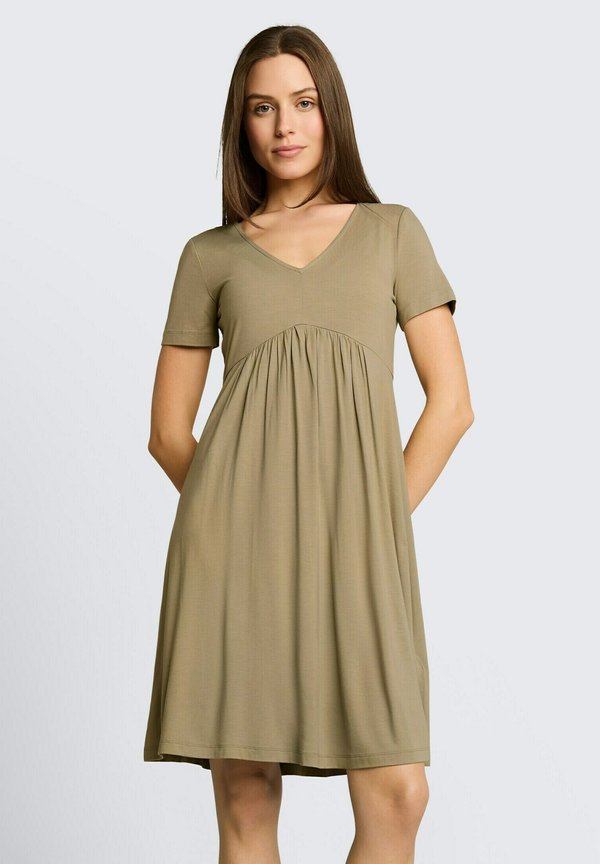 TOM TAILOR Jersey dress - silver olive